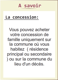 concession funéraire tombe